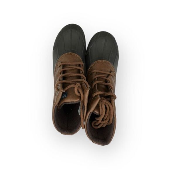 Sperry Kids Top-Sider Port Duck Boot Brown Tan Size 3M - Picture 3 of 9